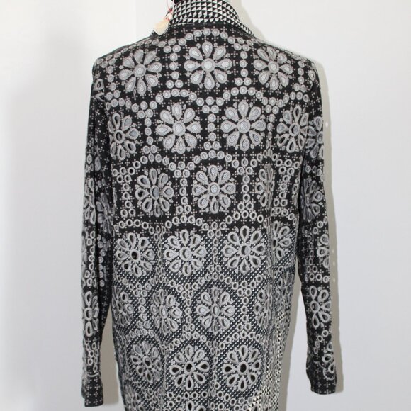 NWT Johnny Was Biya JWLA Workshop Neelu Mid Length Embroidered Jacket Knit - Picture 8 of 10